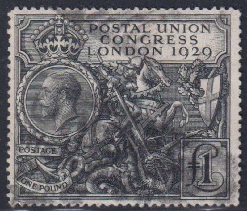 GREAT BRITAIN 1929 PUC £1 SOUND USED