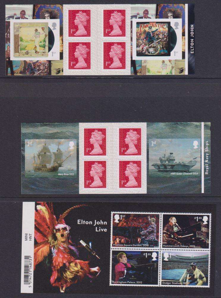 GREAT BRITAIN 2019 ISSUES, PRES PACKS, BOOKLETS, MIN SHEETS HIGH FACE VALUE