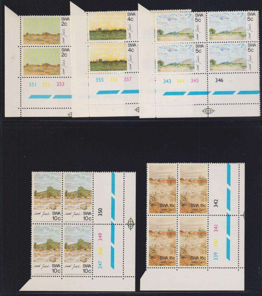 SWA GREAT LOT OF UNMOUNTED MINT CONTROL BLOCKS