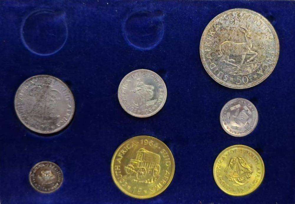 1964 LONG PROOF SET - NO GOLD