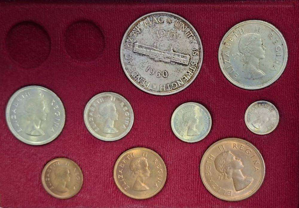 1960 LONG PROOF SET - NO GOLD