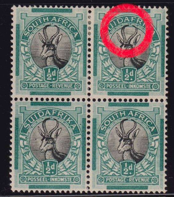 SA 1930 1/2d ROTO "COBWEB" VARIETY FINE HINGED MINT - SACC 42g