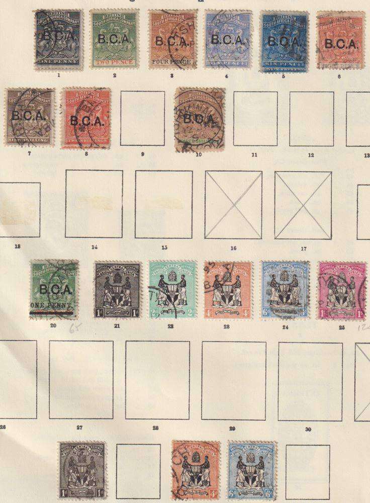 BCA - NYASALAND EARLY OLD COLLECTION ON PAGES