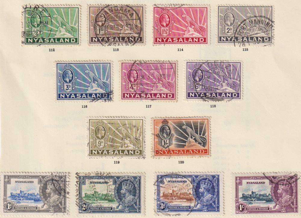 BCA - NYASALAND EARLY OLD COLLECTION ON PAGES