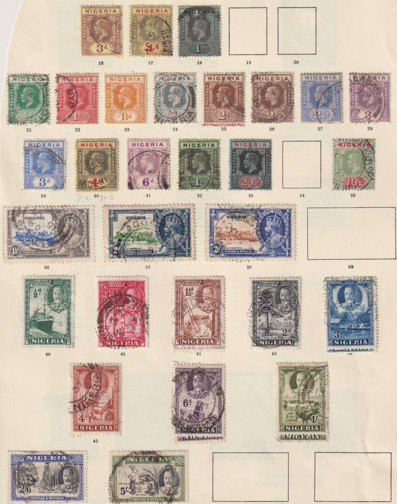 NIGER COAST/NIGERIA  EARLY OLD COLLECTION ON PAGES HIGH CV