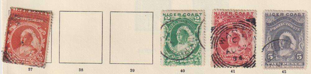 NIGER COAST/NIGERIA  EARLY OLD COLLECTION ON PAGES HIGH CV