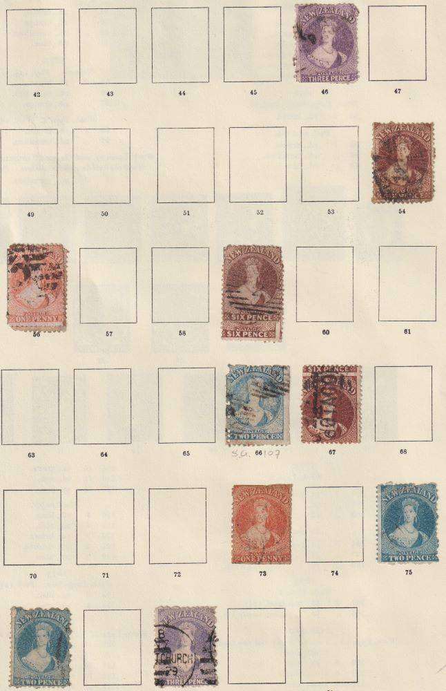NEW ZEALAND EARLY OLD COLLECTION ON PAGES HIGH CV