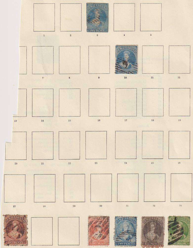 NEW ZEALAND EARLY OLD COLLECTION ON PAGES HIGH CV