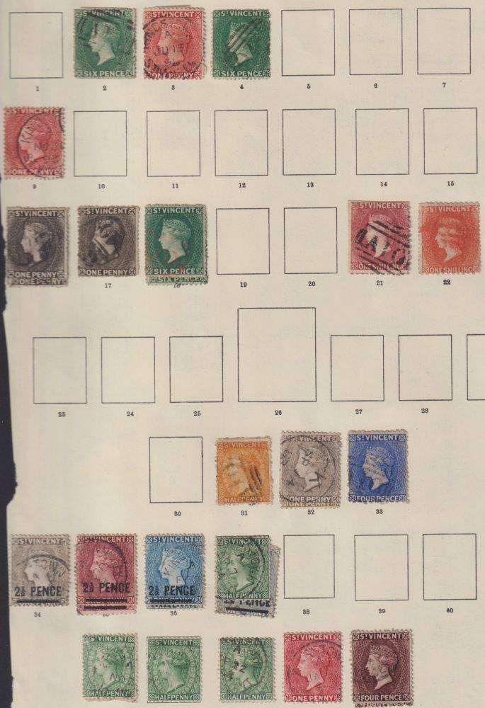 ST VINCENT OLD TIME COLLECTION ON PAGES - HIGH CV