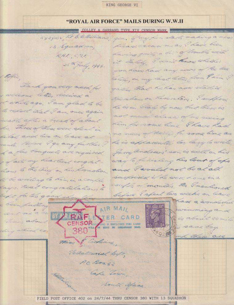 GB ROYAL AIRFORCE COLLECTION OF WW11 COVERS - WRITTEN UP!
