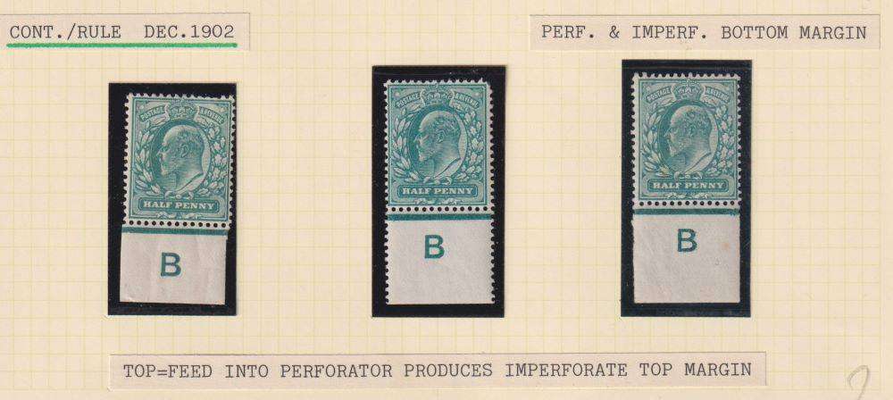 GREAT BRITAIN KEV11 1/2d MINT STUDY ON PAGES - HIGH CV