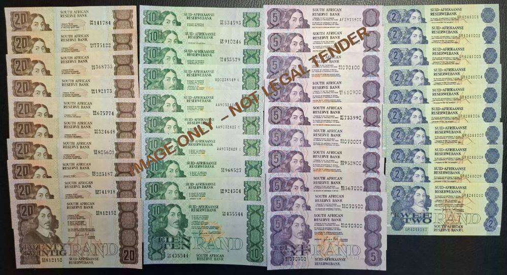 COLLECTION OF GPC DE KOCK BANKNOTES -   VERY GOOD CONDITION