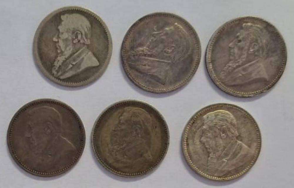 ZAR  6d Coin Collection - 6 coins