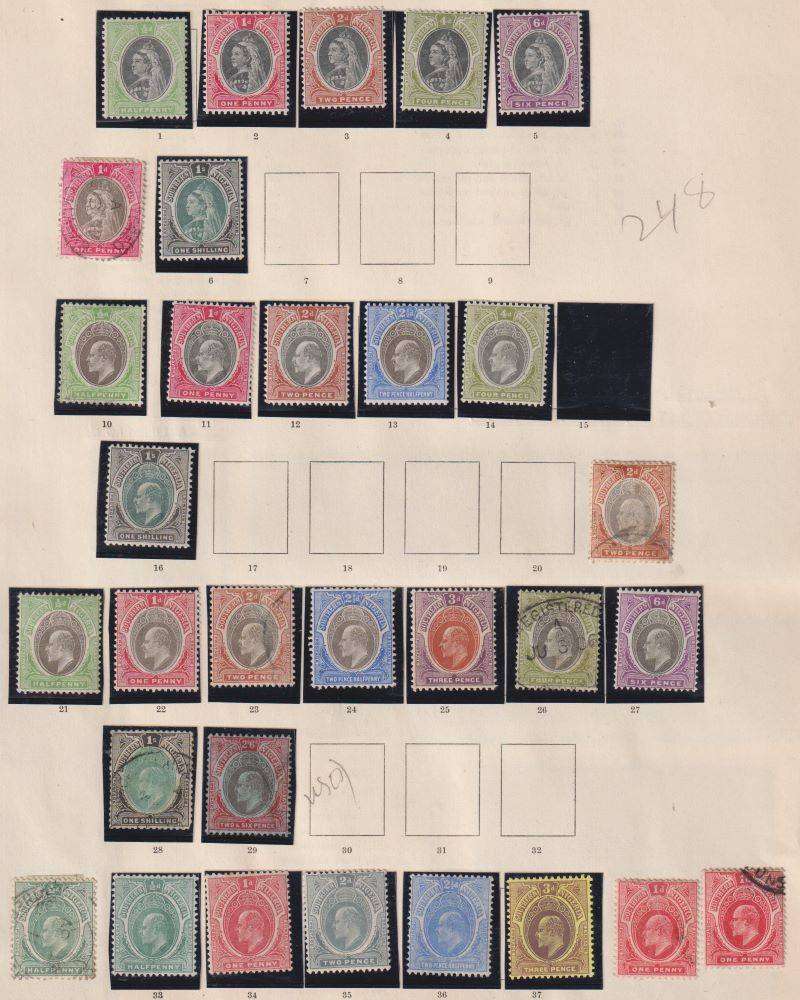 SOUTHERN NIGERIA/SWA - OLD TIME COLLECTION ON PAGES - LOVELY LOT!