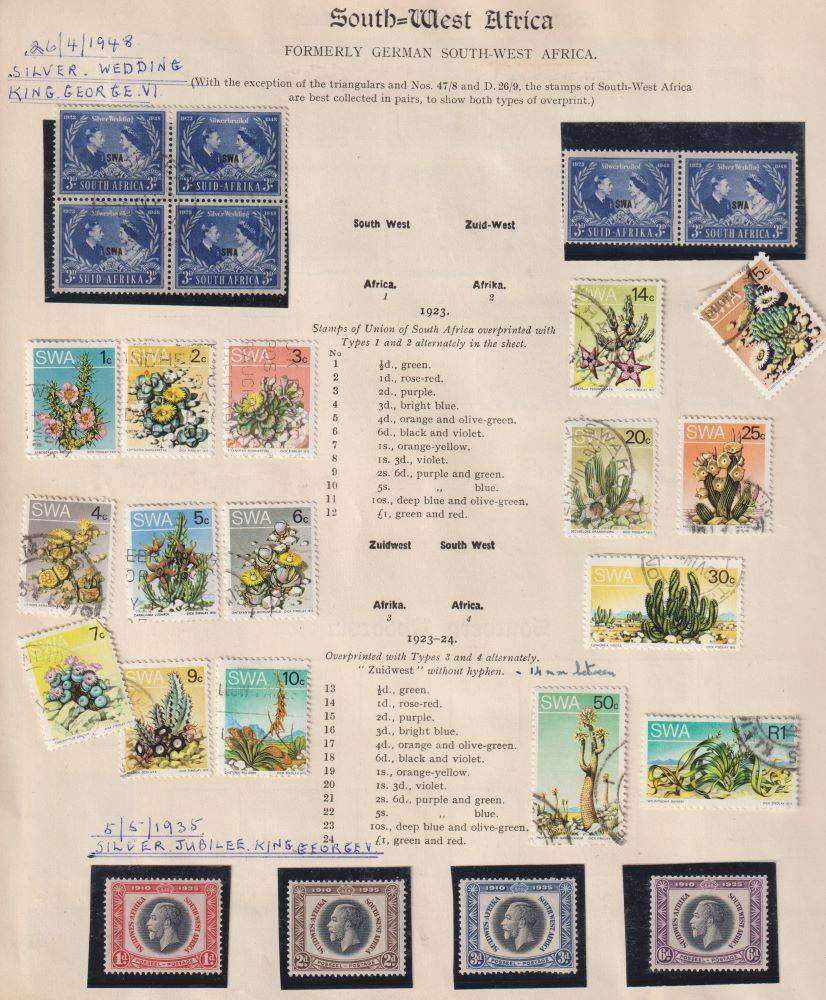 SOUTHERN NIGERIA/SWA - OLD TIME COLLECTION ON PAGES - LOVELY LOT!