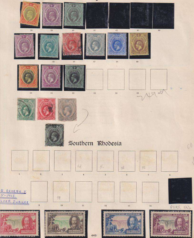 SOUTHERN NIGERIA/SWA - OLD TIME COLLECTION ON PAGES - LOVELY LOT!
