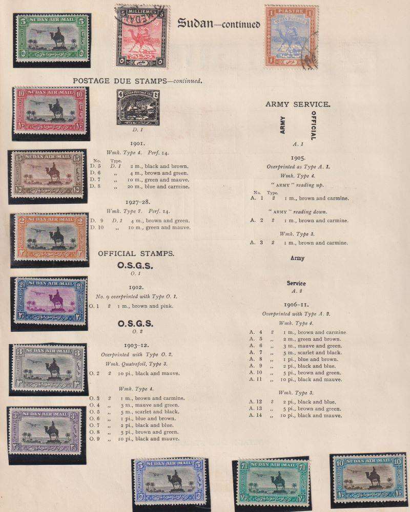 SUDAN - OLD TIME COLLECTION ON PAGES - LOVELY LOT!