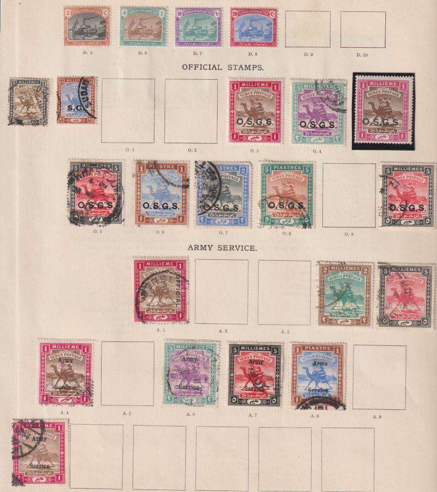 SUDAN - OLD TIME COLLECTION ON PAGES - LOVELY LOT!