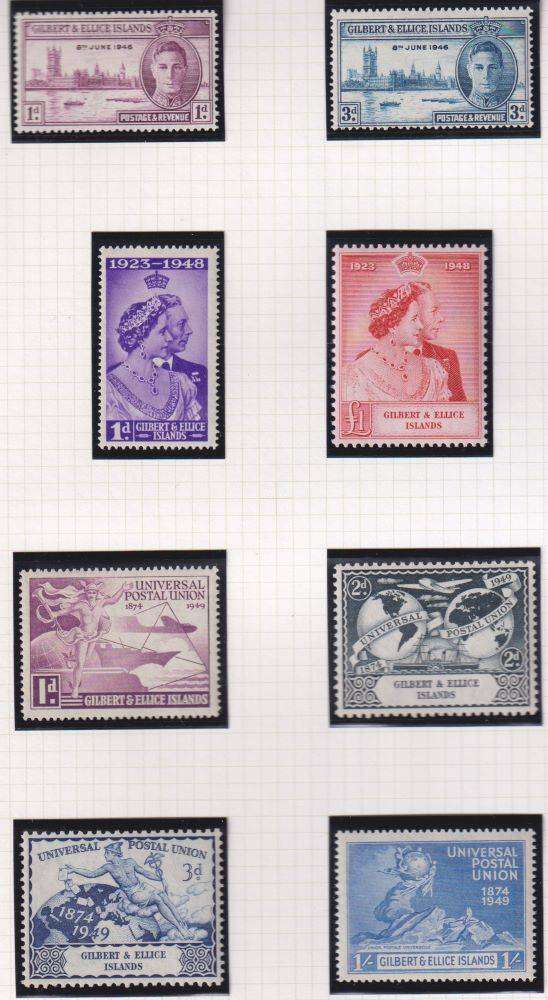 GAMBIA, GILBERT, MALTA KGV1 ERA  SUPERB HINGED MINT LOT ON PAGES