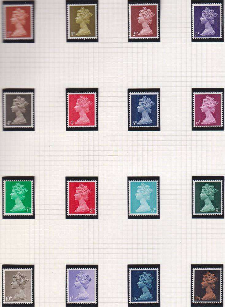 GREAT BRITAIN 1960'S/1970'S COMMEMS & DEFINS ON PAGES UNMOUNTED MINT