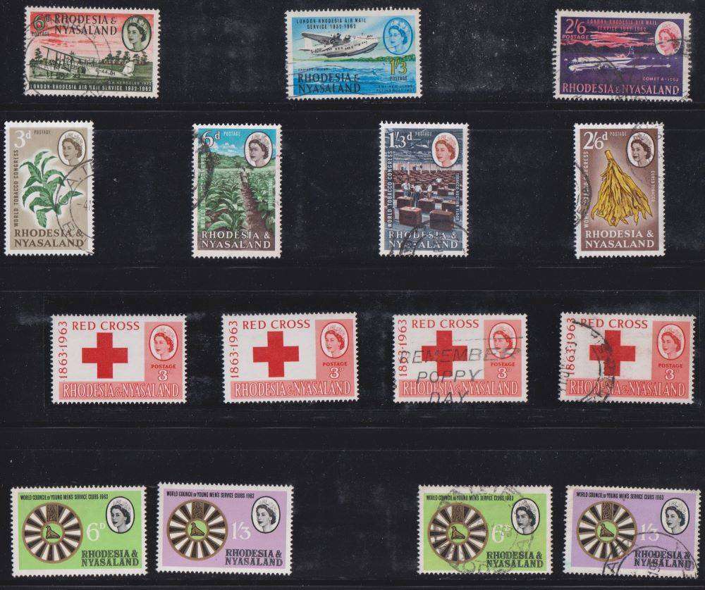 NORTHERN RHODESIA/R & N GREAT LOT MINT & USED