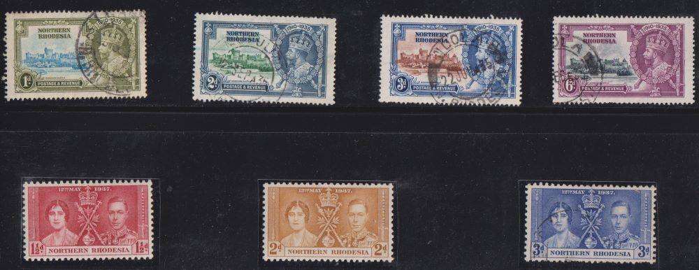 NORTHERN RHODESIA/R & N GREAT LOT MINT & USED