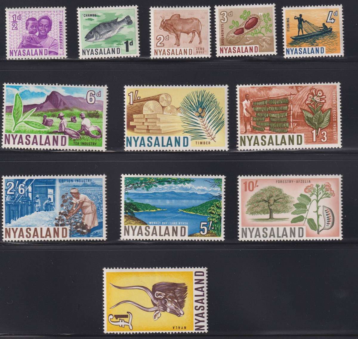 NYASALAND LOVELY MINT/UM LOT