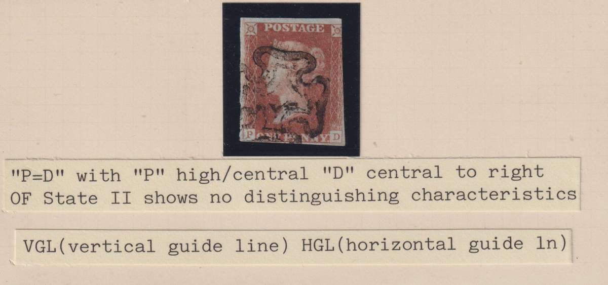 GREAT BRITAIN QVIC 1841 1d RED PLATE 9 - FINE USED