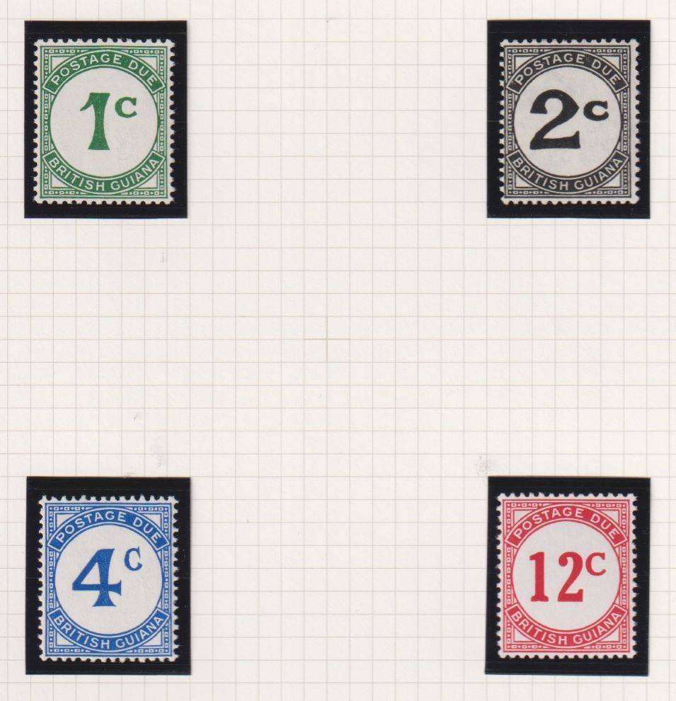 BRITISH GUIANA  KGV1 ISSUES FINE HINGED MINT ON PAGES