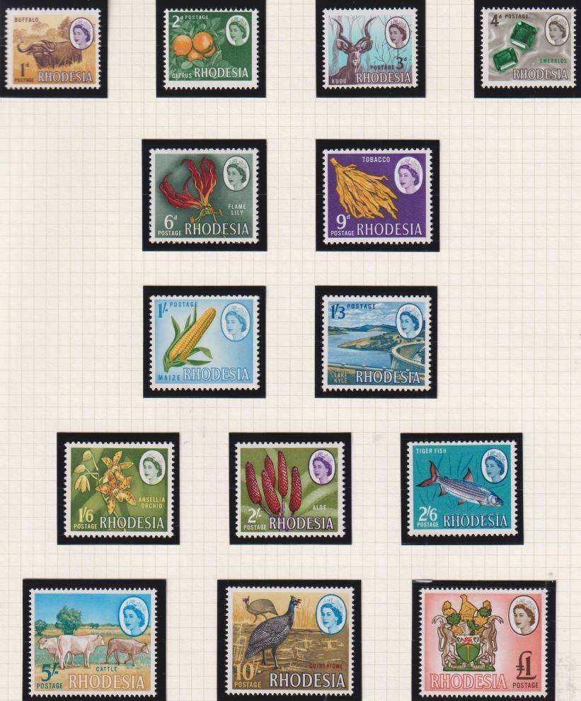 RHODESIA, R & N LOVELY LOT  UNMOUNTED MINT ON PAGES