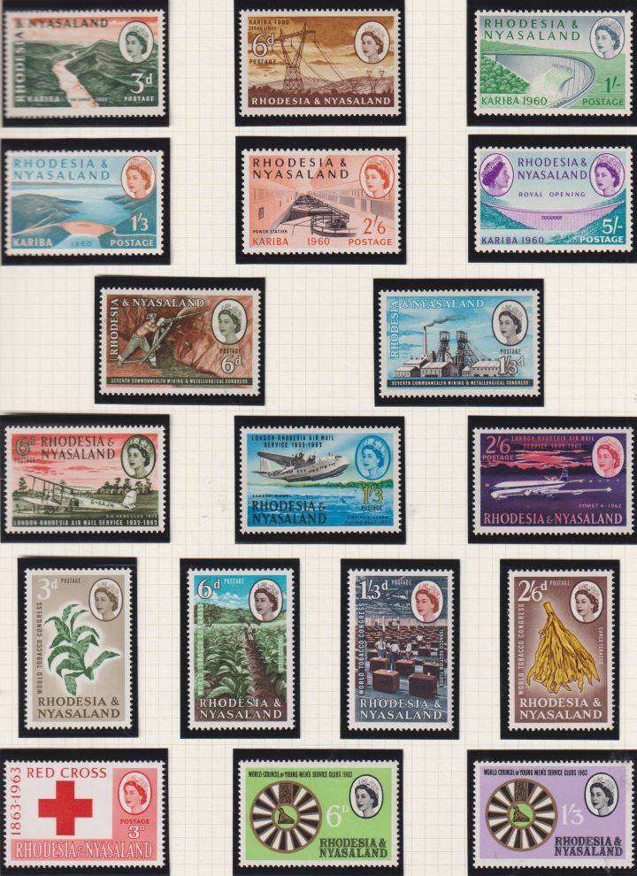 RHODESIA, R & N LOVELY LOT  UNMOUNTED MINT ON PAGES