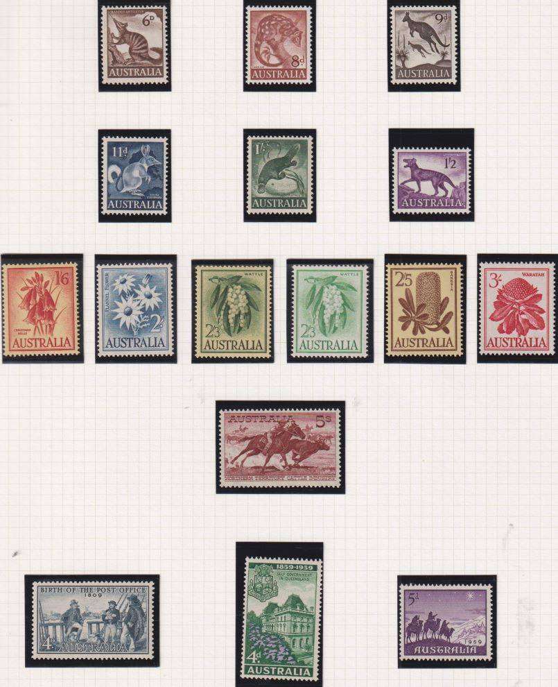 AUSTRALIA SUPERB  UNMOUNTED MINT COLLECTION INCLUDING HIGH VALUES - HIGH CV