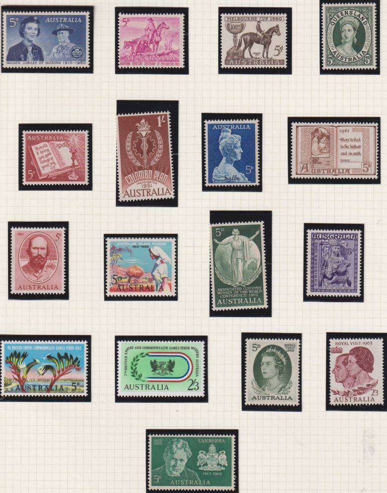 AUSTRALIA SUPERB  UNMOUNTED MINT COLLECTION INCLUDING HIGH VALUES - HIGH CV