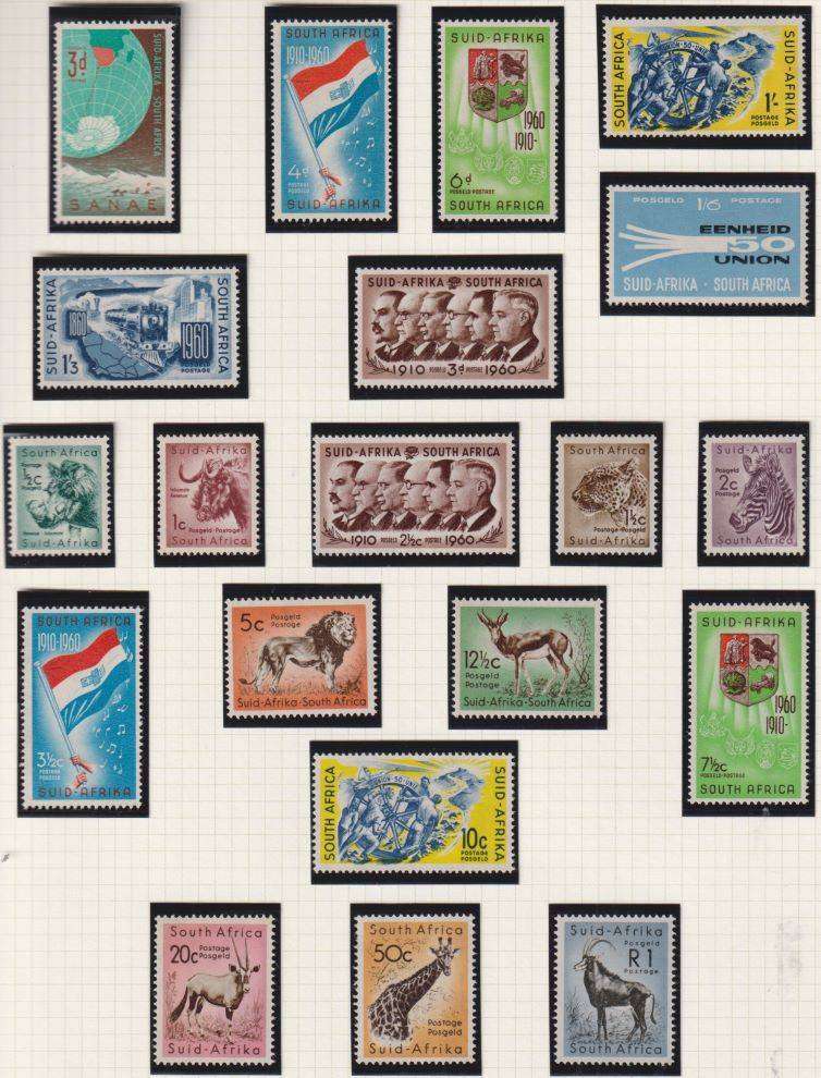 SOUTH AFRICA & SWA UNMOUNTED MINT ON PAGES - HIGH CAT VALUE!