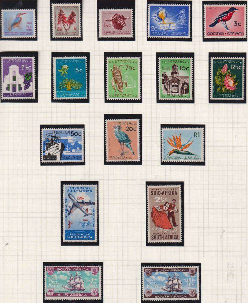 SOUTH AFRICA & SWA UNMOUNTED MINT ON PAGES - HIGH CAT VALUE!