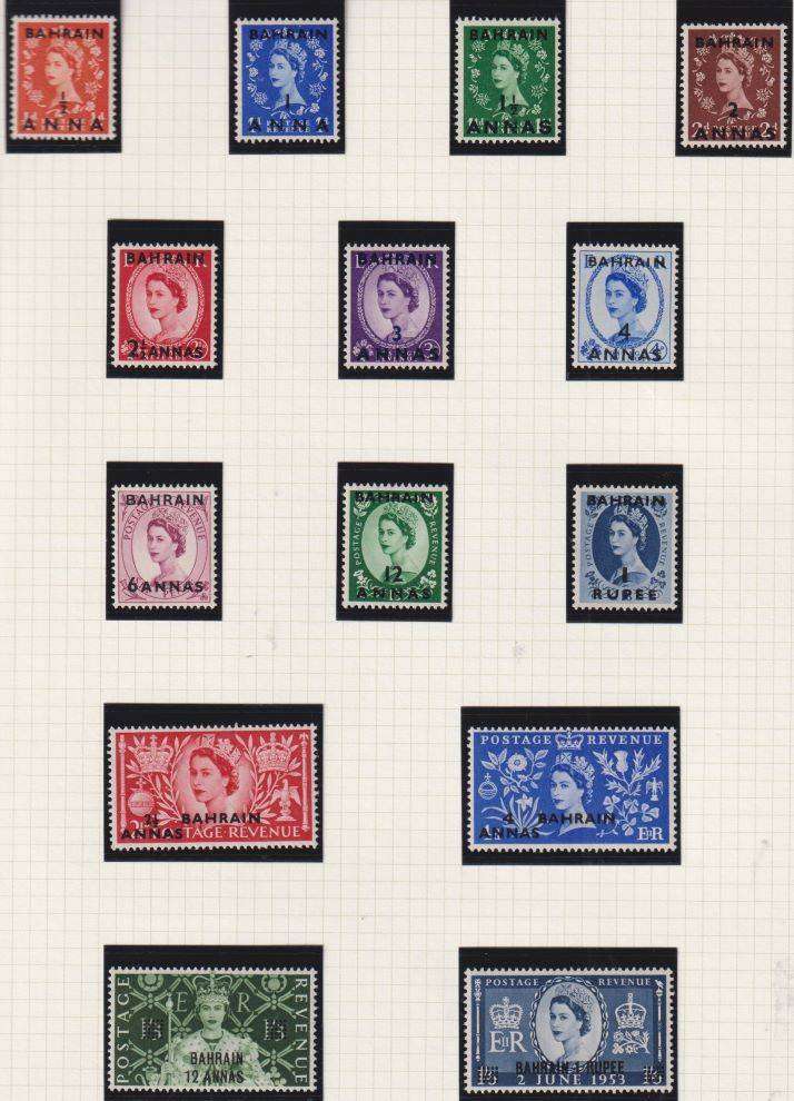 BAHRAIN, BERMUDA, SOLOMON ISLANDS DEFINS UNMOUNTED MINT ON PAGES