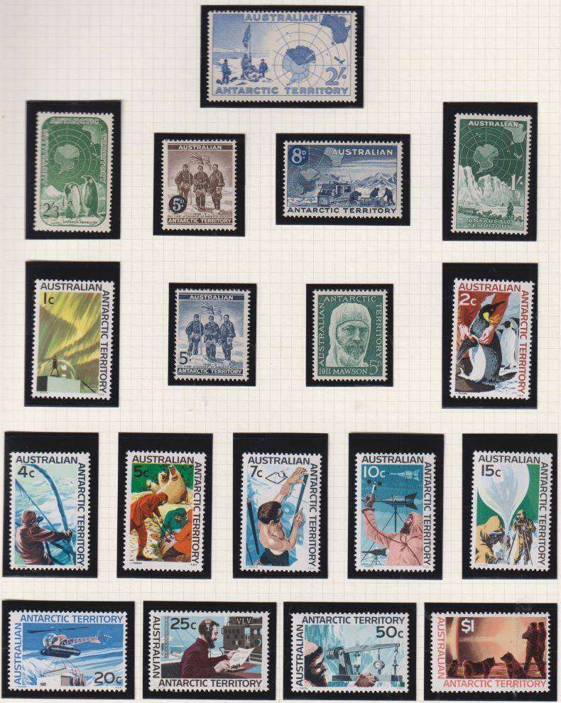 AUS ANTARCTIC, MAURITIUS & NIGERIA  UNMOUNTED MINT ON PAGES