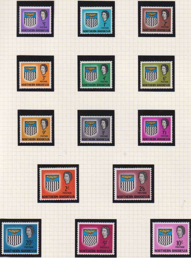 SOUTHERN & NORTHERN RHODESIA, UNION OF SA UNMOUNTED MINT ON PAGES