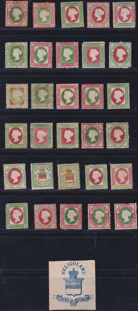 HELIGOLAND UNUSED/MINT LOT