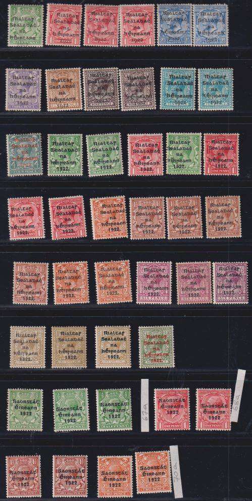 IRELAND SUPERB UNUSED/MINT LOT