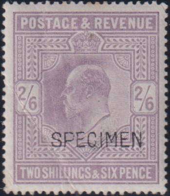 GREAT BRITAIN KEV11 2/6  UPU SPECIMEN - SCARCE!