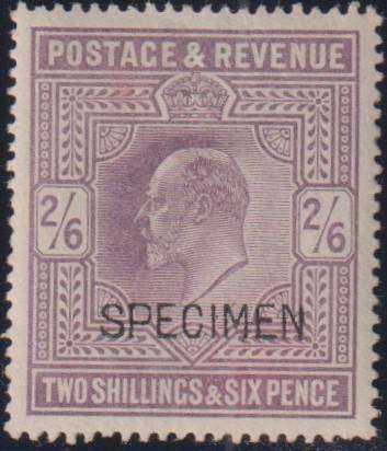 GREAT BRITAIN KEV11 2/6  UPU SPECIMEN - SCARCE!