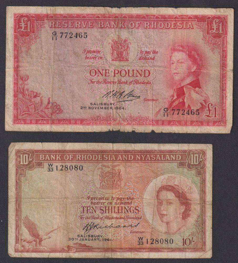RHODESIA & NYASALAND BANKNOTE COLLECTION