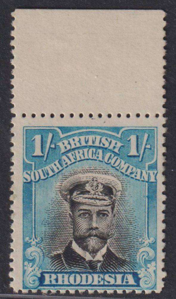 RHODESIA 1/- ADMIRAL FINE MARGINAL MINT SACC 317