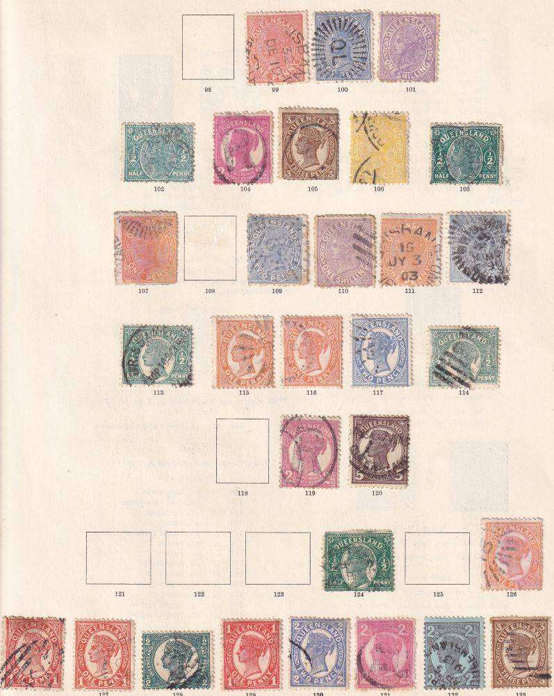 AUSTRALIAN STATES OLD TIME COLLECTION ON PAGES
