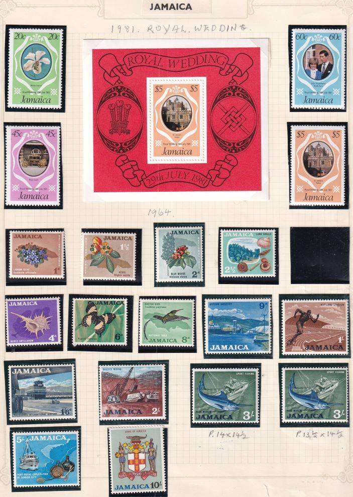 JAMAICA OLD TIME COLLECTION ON PAGES/PART PAGES