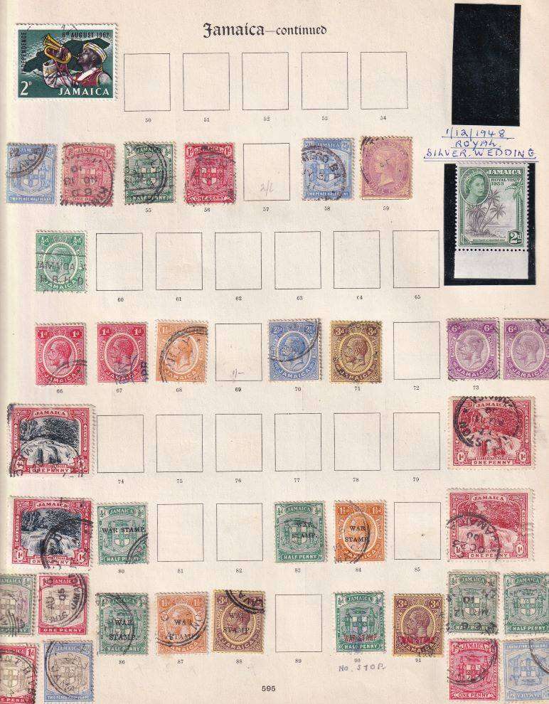 JAMAICA OLD TIME COLLECTION ON PAGES/PART PAGES