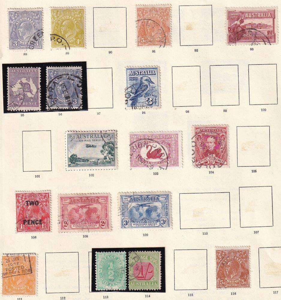 AUSTRALIA OLD COLLECTION ON PAGES