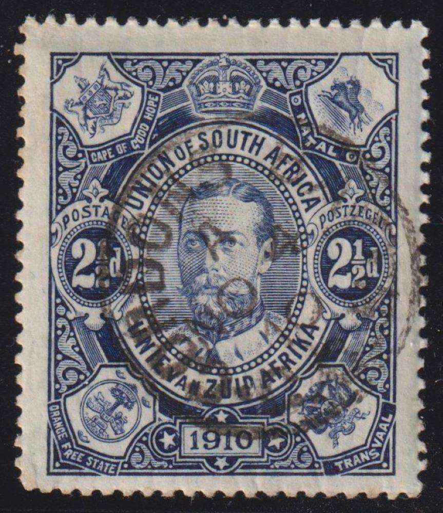 SA EARLY COLLECTION & 1910 2 1/2d WITH 1st DAY CANCEL