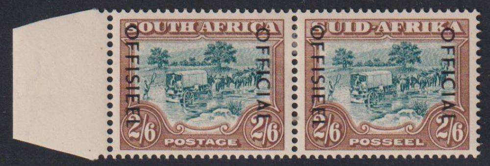 SA 1950 2/6 OFFICIAL "HEATWAVE EFFECT" SUPERB MINT - SACC O47b CV R1000 (FOR UM)
